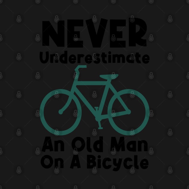 Never Underestimate An Old Man On A Bicycle by PlusAdore