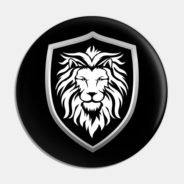 Lion Shield Pin by SweetPaul Entertainment 