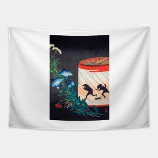 Bellflower and Lantern print in high resolution by Hiroaki Takahashi Tapestry