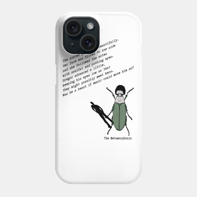 Franz Kafka Book Quote Phone Case by PoetandChef