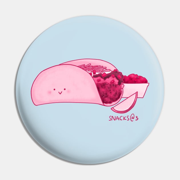 Tacos in PINK Pin by Snacks At 3