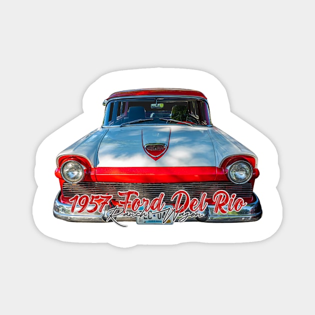 1957 Ford Del Rio Ranch Wagon Magnet by Gestalt Imagery