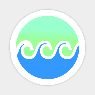 Minimal California Surf Design Magnet