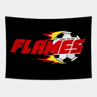 Defunct Fort Wayne Flames - AISA Soccer 1986 Tapestry