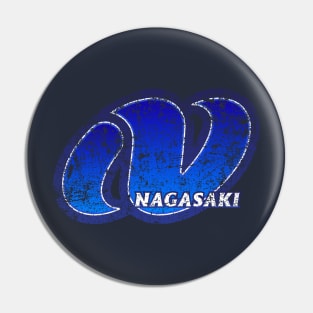 Nagasaki Prefecture Japanese Symbol Distressed Pin