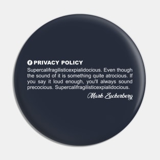 Privacy Policy Pin