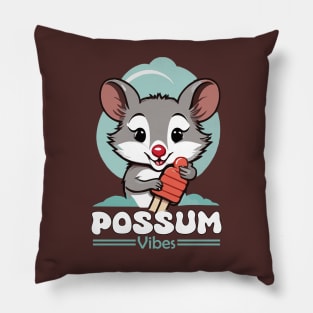 possum vibes Pillow