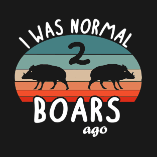 little wild boar boars saying animal gift fan T-Shirt