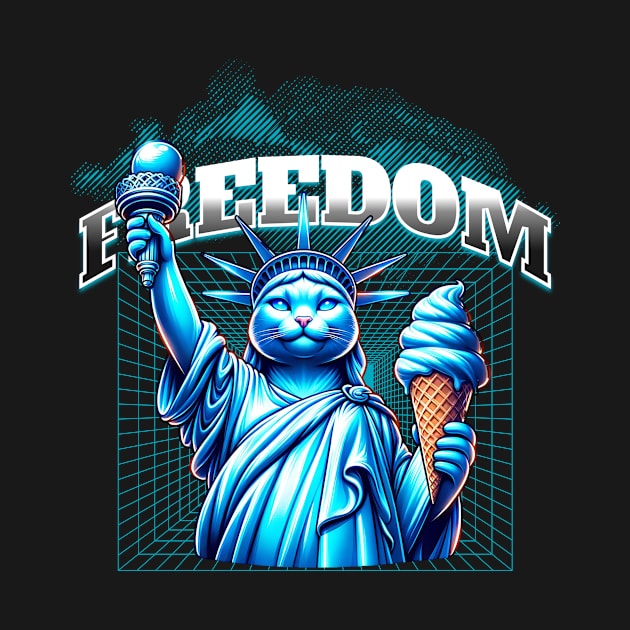 liberty statue parody cat by Dracoola