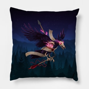 The undead crow (full) Pillow