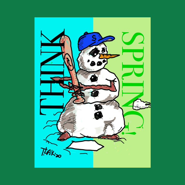 Snowman Think Spring by tlak