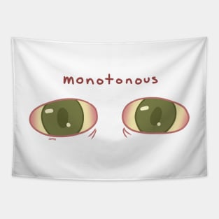 monotonous vent edgy design crazy eyes art Tapestry