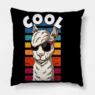 Cool Llama with Sunglasses Pillow