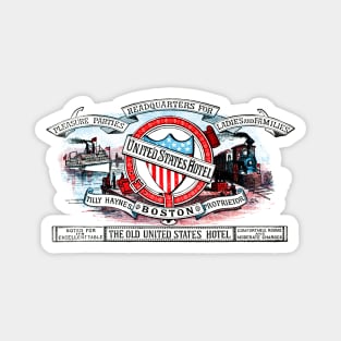 1886 United States Hotel of Boston Magnet