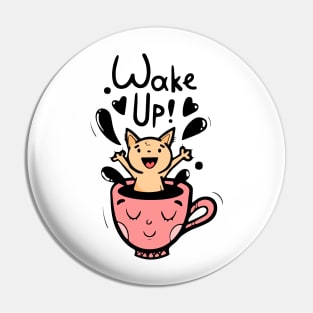 My cat wakes me up every day Pin