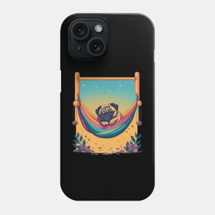 Pug on a hammock Phone Case