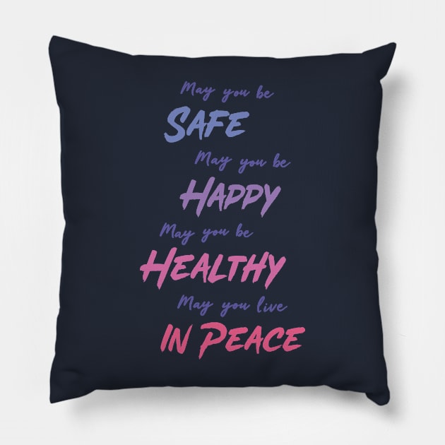 Loving Kindness Meditation Pillow by BethsdaleArt