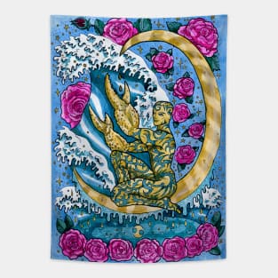 Cancer (Crab). Zodiac Design. Tapestry