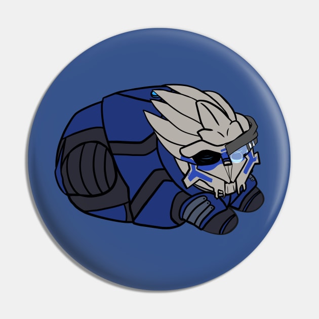 Chibi Garrus Pin by SapphireAngelBunny