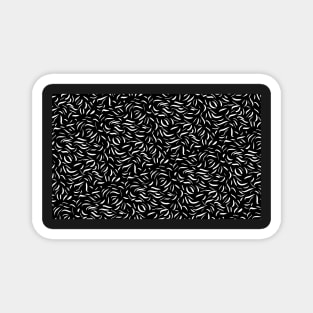 Abstract Black and White Design Magnet