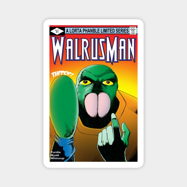 Walrus Man #1 Magnet by TooEffingRight