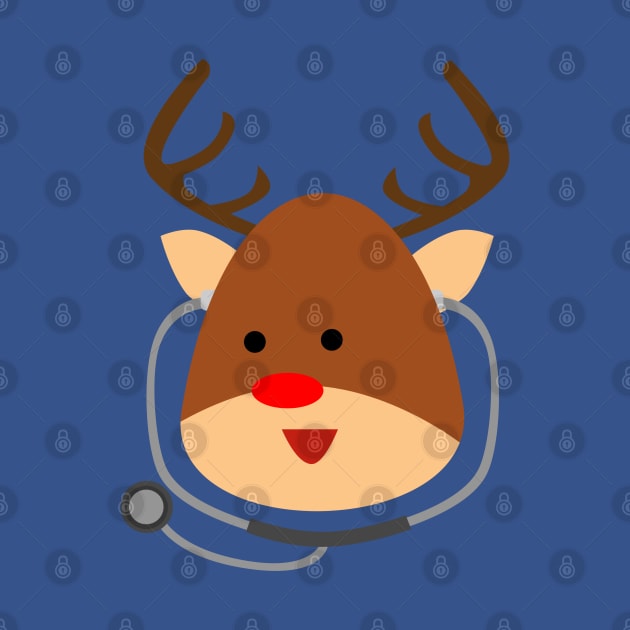 Merry Christmas Reindeer & Doctor by holidaystore