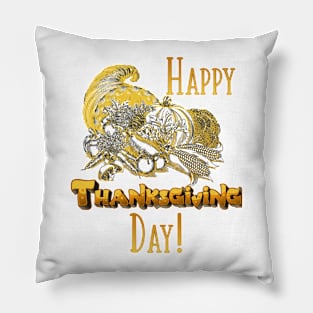 Happy Thanksgiving Day Pillow