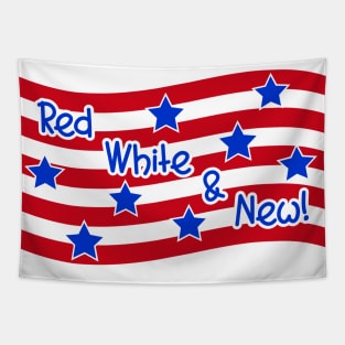 Patriotic Baby Red White & New Tapestry