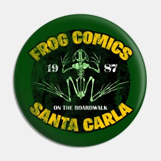 Frog Comics, distressed Pin