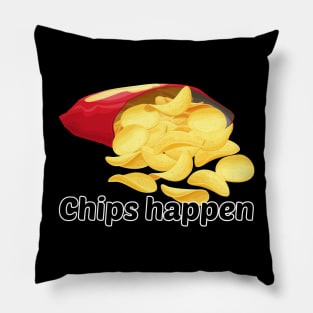 Potato chips happens Pillow