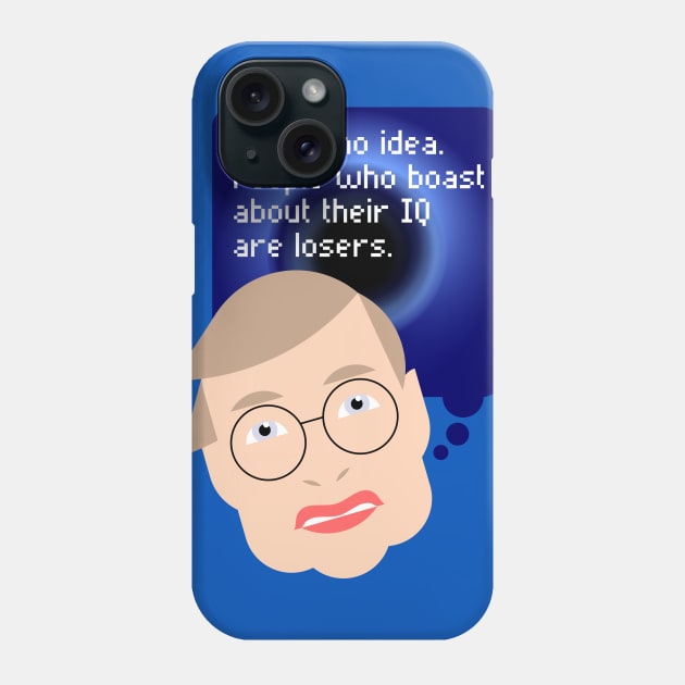 Stephen Hawking Phone Case by tuditees