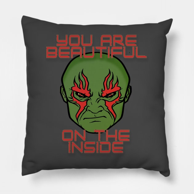 Romantic Drax Pillow by ComicBook Clique