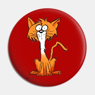 Shaggy Cat Pin