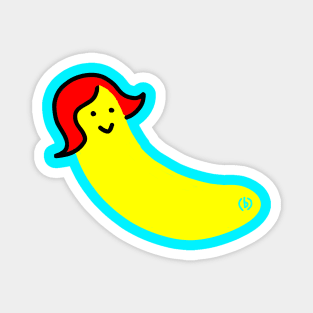 Cute Banana Girl Super Kawaii Magnet