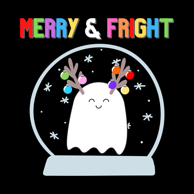 Merry & Fright (bright) Holiday Winter Ghost by TheMavenMedium