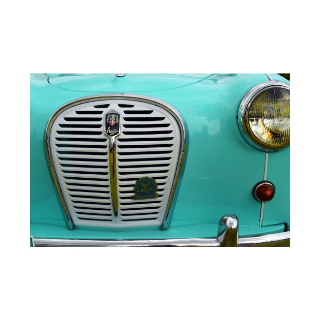 Austin A 35. Vintage British Car Radiator Grill Chrome by JonDelorme