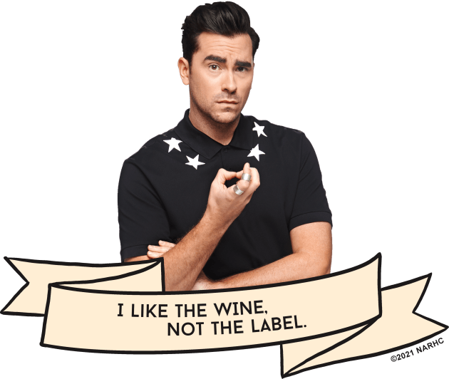 Schitt's Creek David: I Like the Wine, not the Label Kids T-Shirt by Schitt's Creek