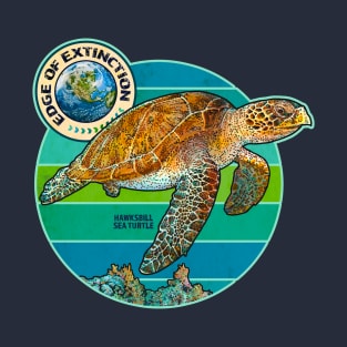 EDGE OF EXTINCTION Hawksbill Sea Turtle T-Shirt