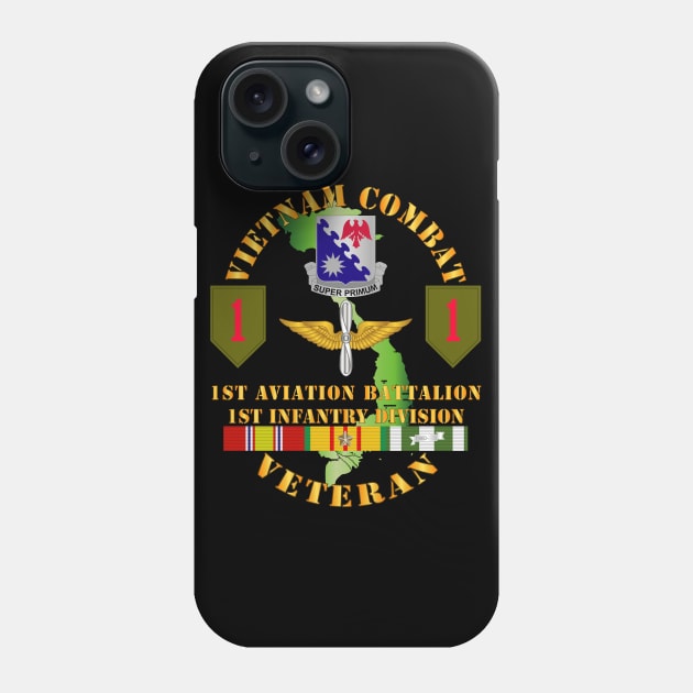 Vietnam Combat Vet - 1st Aviation Bn - 1st Inf Div SSI Phone Case by twix123844