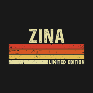 Zina Name Vintage Retro Limited Edition Gift T-Shirt