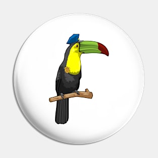 Toucan as Police officer Police Pin