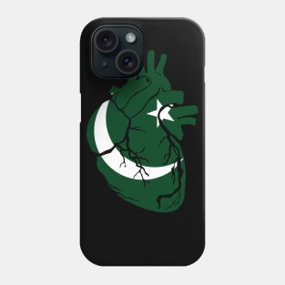 Pakistan flag heart Phone Case