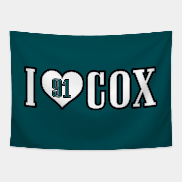 I Heart Cox - Green Tapestry by KFig21