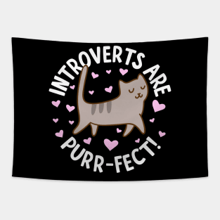 Introverts Are Purr-Fect Tapestry