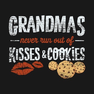 Grandma Grandmother Kisses & Cookies T-Shirt