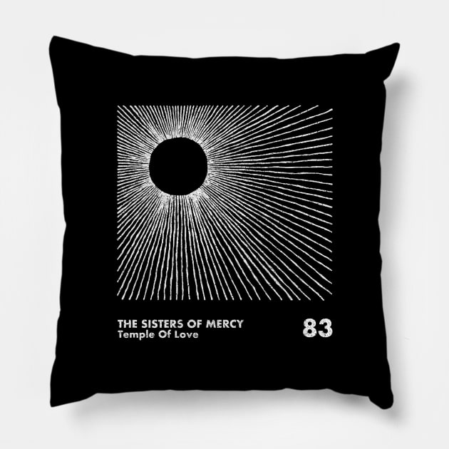 Sisters Of Mercy / Minimalist Graphic Artwork Design Pillow by saudade