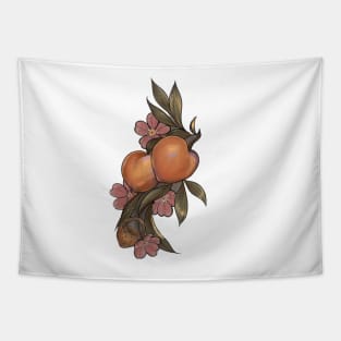 Neo traditional Georgia peach Tapestry