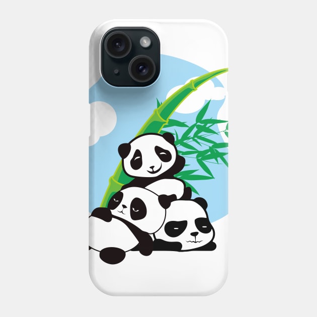 Panda and bamboo Phone Case by Jack Wolfie Gallery