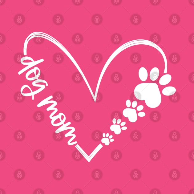 Dog Mom Heart and Paw by Mystic Dragon Designs