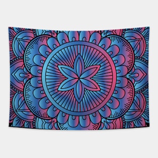 Blue Mandala Tapestry